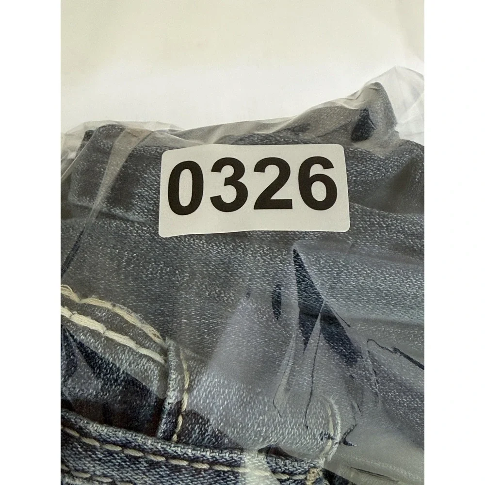 Cinch Grant Jeans Mens 30x34 Medium Wash Blue Relaxed Bootcut Distressed Denim